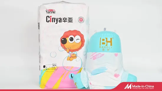 Оптовые качественные ультрамягкие и дышащие удобные подгузники для ухода за детьми с высокой степенью впитывания, подгузники, сделанные в Китае