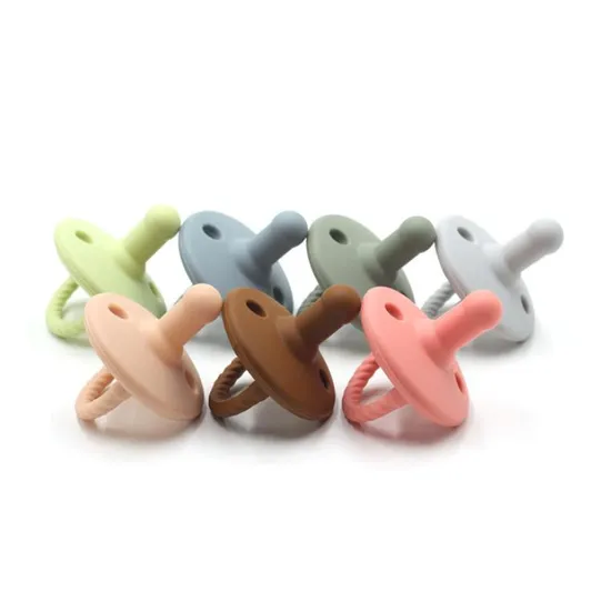 Лидер продаж OEM без BPA для младенцев на заказ мягкая пустышка для прорезывания зубов многоразовая безопасная красочная соска детская силиконовая соска-прорезыватель