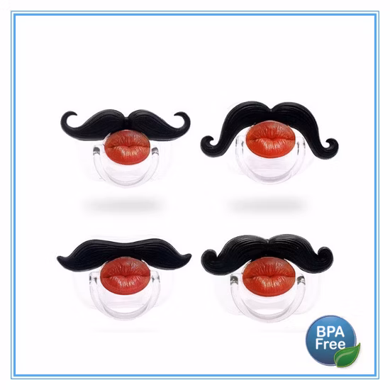 Бесплатный образец забавные пустышки для взрослых усы детская соска для прорезывания зубов